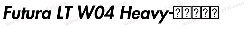 Futura LT W04 Heavy字体转换